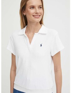 Polo tričko Polo Ralph Lauren bílá barva, 211936221
