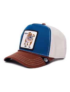 Bavlněná baseballová čepice Goorin Bros Bully tmavomodrá barva, s aplikací, 101-1325