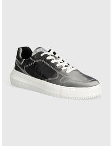 Sneakers boty Calvin Klein Jeans CHUNKY CUPSOLE LOW LACE MG DC stříbrná barva, YW0YW01429