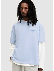Bavlněné tričko AllSaints ACCESS SS CREW s potiskem, M038PA