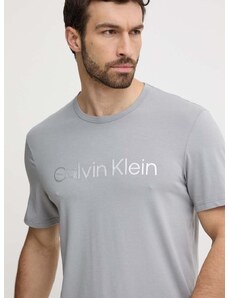 Tričko Calvin Klein Underwear šedá barva, s potiskem, 000NM2264E