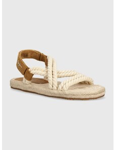 Sandály Pepe Jeans PMS90116 pánské, béžová barva, SUNSET CORD