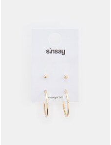 Sinsay - Sada 2 párů náušnic - zlatá