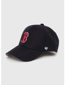 Dětská baseballová čepice 47brand MLB Boston Red Sox tmavomodrá barva, s aplikací, BMVP02WBV