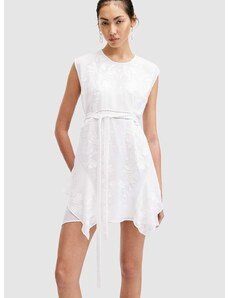 Šaty AllSaints AUDRINA EMB DRESS bílá barva, mini, W179DA