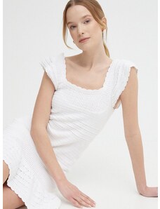 Bavlněné šaty Pepe Jeans GESA DRESS bílá barva, mini, PL953524