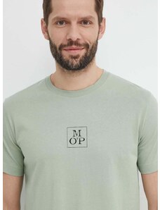 Bavlněné tričko Marc O'Polo zelená barva, s potiskem, 423201251070