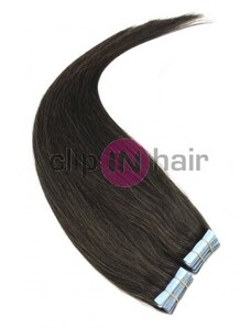 Clipinhair Vlasy pro metodu Invisible Tape / TapeX / Tape Hair / Tape IN 50cm - tmavě hnědé