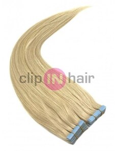 Clipinhair Vlasy pro metodu Invisible Tape / TapeX / Tape Hair / Tape IN 50cm - nejsvětlejší blond