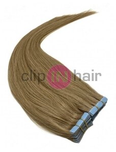 Clipinhair Vlasy pro metodu Invisible Tape / TapeX / Tape Hair / Tape IN 50cm - přírodní blond