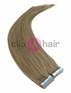 Clipinhair Vlasy pro metodu Invisible Tape / TapeX / Tape Hair / Tape IN 50cm - světle hnědé