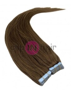 Clipinhair Vlasy pro metodu Invisible Tape / TapeX / Tape Hair / Tape IN 50cm - středně hnědé