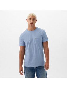 Pánské tričko GAP Pocket Micro Logo Tee Distant Blue