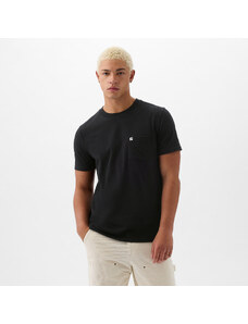 Pánské tričko GAP Pocket Micro Logo Tee Black