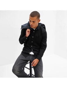 Pánská košile GAP Longsleeve Slim-Fit Stretch Poplin Shirt Black 4