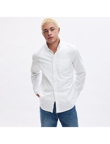 Pánská košile GAP Standard Oxford Shirt White V2 Global