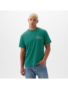 Pánské tričko GAP Graphic Logo Tee Jade Stone