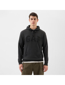 Pánská mikina GAP French Terry Pullover Logo Hoodie Moonless Night