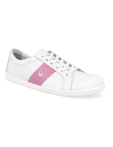 Barefoot dámské tenisky Be Lenka - Elite White & Pink bílé/růžové