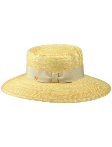 Slaměný klobouk - Pork-pie Jil s širší asymetrickou krempou - Mayser - UV faktor 80