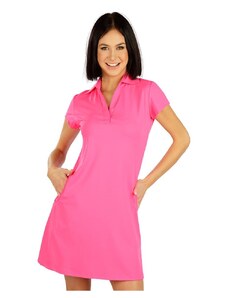 Sportovní šaty LITEX s límečkem růžové