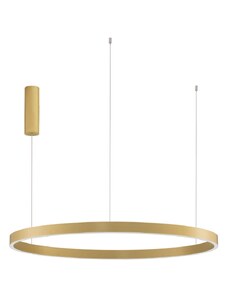 Zlaté kovové závěsné LED světlo Nova Luce Elowen 98 cm