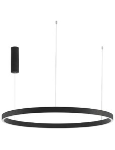 Černé kovové závěsné LED světlo Nova Luce Elowen 98 cm
