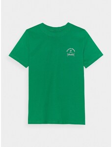 4F Dámské tričko regular s potiskem - zelené