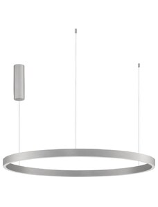 Stříbrné kovové závěsné LED světlo Nova Luce Elowen 98 cm