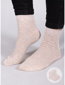 Yoclub Kids's Girls' Socks Plain With Silver Thread 3-Pack SKA-0025G-6700