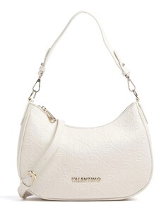 Valentino bags kabelka přes rameno vytlačené logo krémová