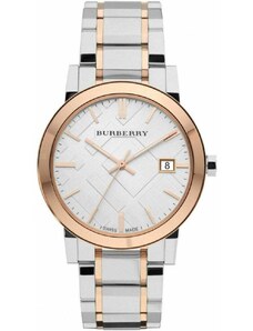 Burberry BU9006 Unisex Watch The City Two Tone Rose Gold