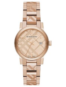 Burberry BU9146 The City Engraved Check Unisex Watch