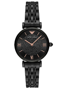 Emporio Armani AR11245 T-Bar Black Ladies Watch