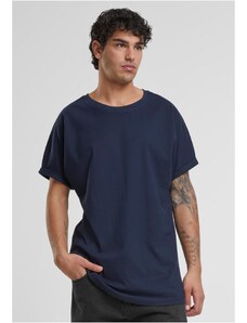 UC Men Pánské tričko Long Shaped Turnup - modré