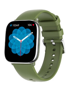 Chytré hodinky Madvell Nova s bluetooth voláním zelená s silikonovým řemínkem