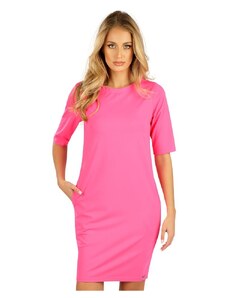 Volné šaty s kapsami LITEX růžové