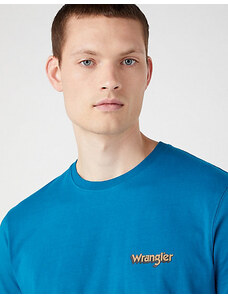 tričko Wrangler GRAPHIC LOGO TEE OCEAN DEPTHS