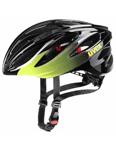 Cyklistická helma Uvex Boss Race černá/limetková, M (55-60 cm)