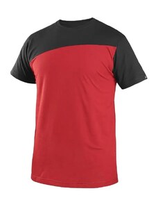 CXS OLSEN Pánské tričko krátký rukáv červená/černá - S