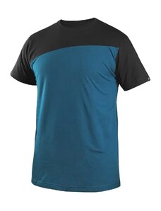 CXS OLSEN Pánské tričko krátký rukáv ocelově modrá/černá - S