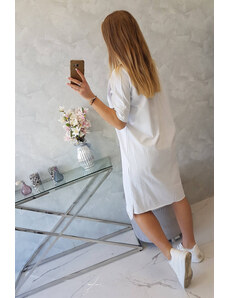 K-Fashion Sukienka oversize biała