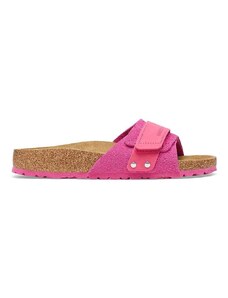 Semišové pantofle Birkenstock Oita dámské, růžová barva, 1026546