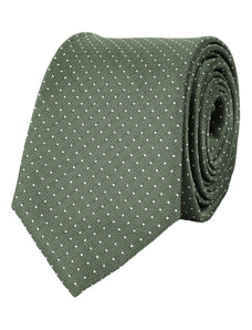 BUBIBUBI Zelená kravata s puntíky