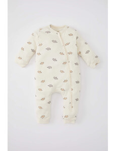 DEFACTO Baby Boy Newborn Elephant Patterned Jumpsuit