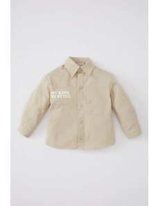 DEFACTO Baby Boy Printed Gabardine Shirt