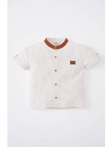 DEFACTO Baby Boy Poplin Short Sleeve Shirt