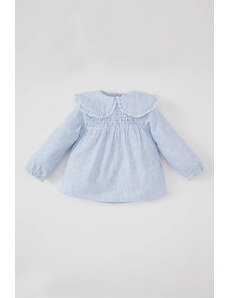 DEFACTO Baby Girl Baby Collar Flared Poplin Shirt