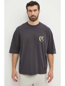 Bavlněné tričko Champion šedá barva, s aplikací, 219999
