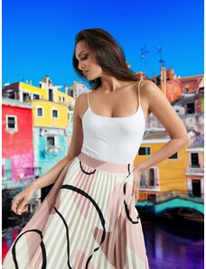 Sinsay - Plisovaná midi sukně - vícebarevná